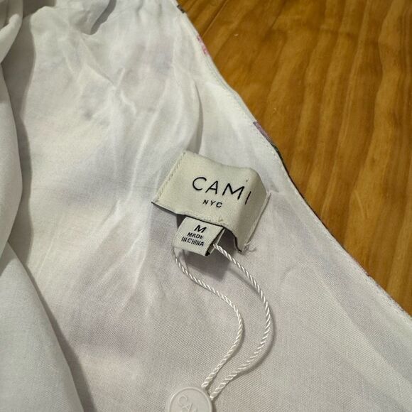 NWT CAMI NYC Scout Romper in Clematis Floral Linen Women's Size MED - Picture 3 of 14